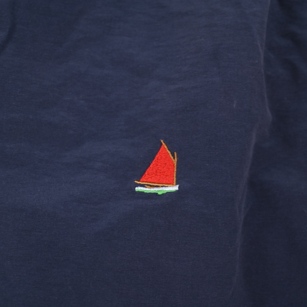 Castaway Nantucket Island Mens Navy Blue Sailboat Embroidered Swim Trunks Medium - Picture 7 of 16